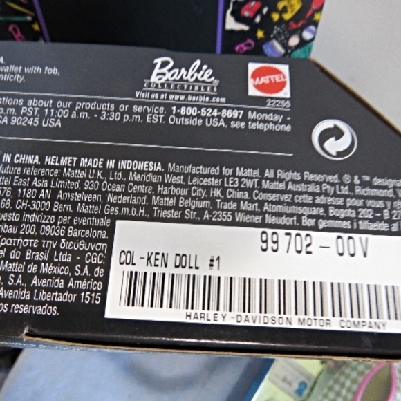 Barbie Harley Davidson Motorcycles Ken Doll Collectors Edt 1998 Mattel 22255 - Picture 5 of 5